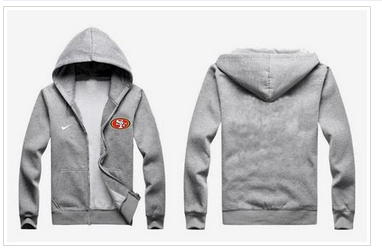 New San Francisco 49ers Authentic Logo Hoodie Grey