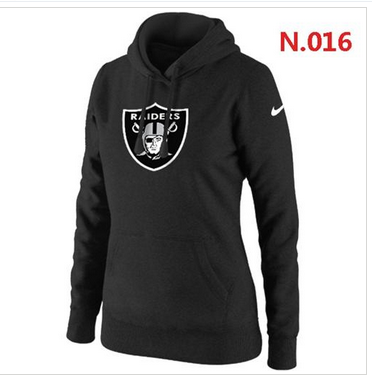 Women's Oakland Raiders Logo Pullover Hoodie Black Women's Oakland Raiders Logo Pullover Hoodie Black