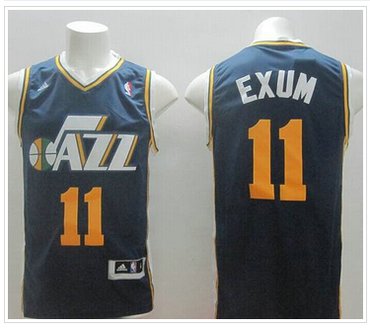 Revolution 30 Utah Jazz #11 Dante Exum Navy Blue Stitched NBA Jersey
