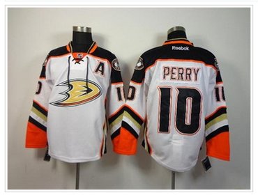 Anaheim Ducks #10 Corey Perry White New Road NHL Jersey