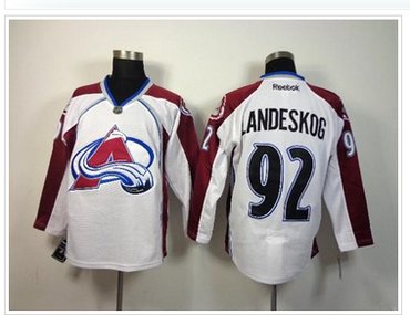 Colorado Avalanche #92 Gabriel Landeskog White NHL Jersey