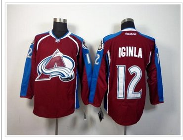 Colorado Avalanche #12 Jarome Iginla Red Home NHL Jersey