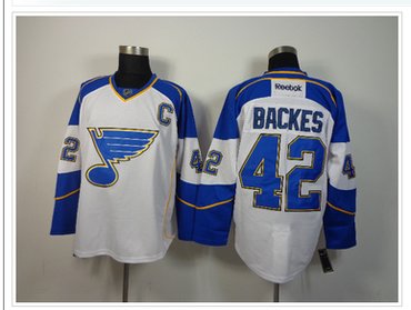 St Louis Blues #42 David Backes Throwback NHL Jersey