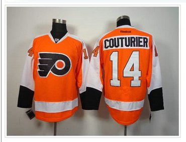 Philadelphia Flyers #14 Sean Couturier Orange Hockey Jersey