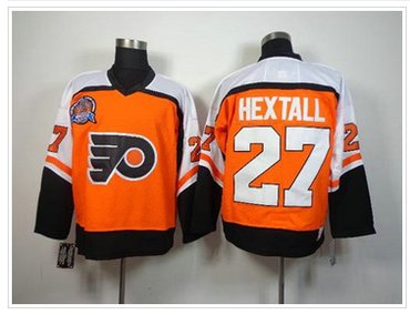 Philadelphia Flyers #27 Ron Hextall Orange CCM Throwback Hockey Jersey