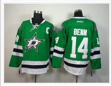 Dallas Stars #14 Jamie Benn Green Home NHL Jersey