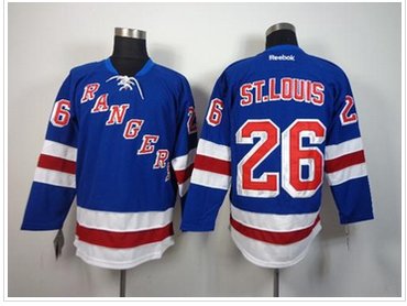 New York Rangers #26 Martin St.Louis Blue Home NHL Jersey
