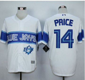 Toronto Blue Jays #14 David Price White Exclusive New Cool Base Stitched MLB Jersey