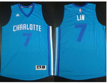 Charlotte Hornets #7 Jeremy Lin Teal Stitched NBA Jersey