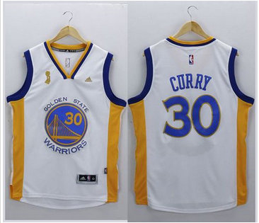 Golden State Warriors #30 Stephen Curry White New Champions Stitched NBA Jersey Golden State Warriors #30 Stephen Curry White New Champions Stitched NBA Jersey