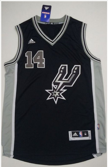 San Antonio Spurs #14 Danny Green Black New Road Stitched NBA Jersey