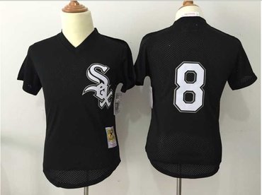 MLB Chicago White Sox #8 blank Throwback Stitched jerseys