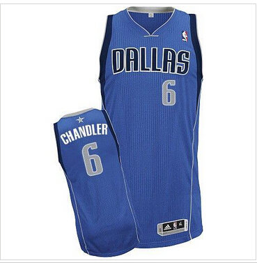 Dallas Mavericks #6 Tyson Chandler Sky Blue Revolution 30 Stitched NBA Jersey