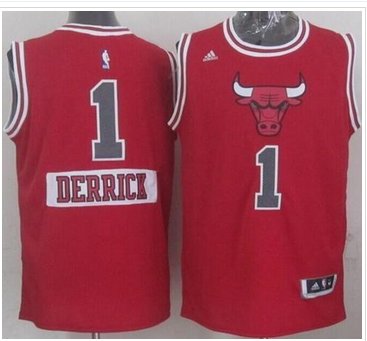 Youth NBA Bulls #1 Derrick Rose Red 2014-15 Christmas Day Stitched Jersey