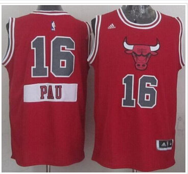 Youth NBA Bulls #16 Pau Gasol Red 2014-15 Christmas Day Stitched Jersey