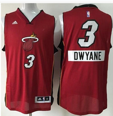 Youth NBA Heat #3 Dwyane Wade Red 2014-15 Christmas Day Stitched Jersey