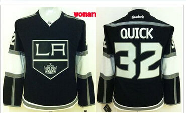 Women's Kings #32 Jonathan Quick Black Home Stitched NHL Jersey Women's Kings #32 Jonathan Quick Black Home Stitched NHL Jersey