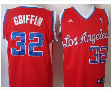 Los Angeles Clippers #32 Blake Griffin 2011 New Style Red Revolution 30 Stitched NBA Jersey