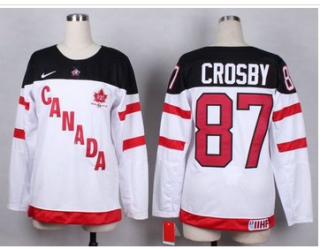 Women's Olympic CA. #87 Sidney Crosby White 100th Anniversary Stitched NHL jersey Women's Olympic CA. #87 Sidney Crosby White 100th Anniversary Stitched NHL jersey