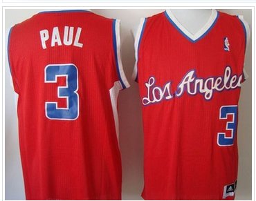 Los Angeles Clippers #3 Chris Paul Red Revolution 30 Stitched NBA Jersey