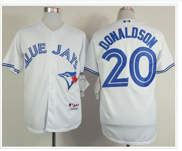 Toronto Blue Jays #20 Josh Donaldson White Home Cool Base Stitched Baseball Jersey