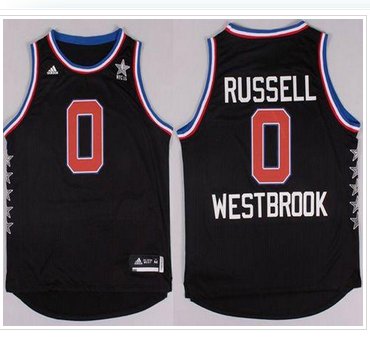 Oklahoma City Thunder #0 Russell Westbrook Black 2015 All Star Stitched NBA Jersey