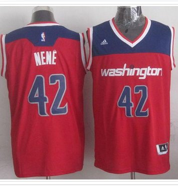 Revolution 30 Washington Wizards #42 Nene Red Stitched NBA Jersey