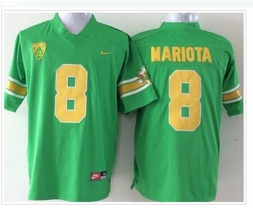 Youth NCAA Ducks #8 Marcus Mariota Green 1994 Throwback Stitched Jersey