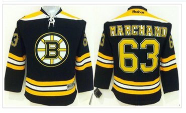Youth NHL Bruins #63 Brad Marchand Black Stitched Jersey Youth NHL Bruins #63 Brad Marchand Black Stitched Jersey