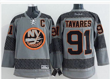 New York Islanders #91 John Tavares Charcoal Cross Check Fashion Stitched NHL Jersey New York Islanders #91 John Tavares Charcoal Cross Check Fashion Stitched NHL Jersey