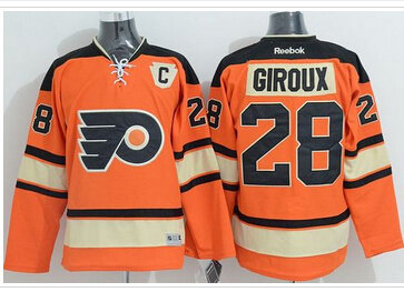 Philadelphia Flyers #28 Claude Giroux Orange Alternate Stitched NHL Jersey