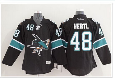 San Jose Sharks #48 Tomas Hertl Black Stitched NHL Jersey