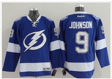 Tampa Bay Lightning #9 Tyler Johnson Blue Stitched NHL Jersey