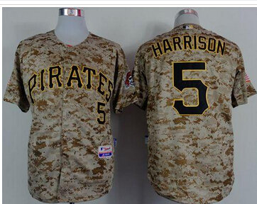 Pittsburgh Pirates #5 Josh Harrison Camo Alternate Cool Base Stitched Baseball Jersey
