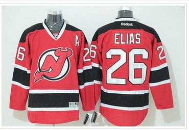 New Jersey Devils #26 Patrik Elias Stitched Red NHL Jersey