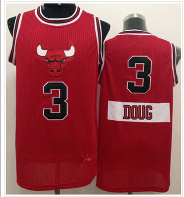 Chicago Bulls #3 Doug McDermott Red 2014-15 Christmas Day Stitched NBA Jersey