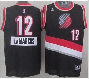 Portland Trail Blazers #12 Lamarcus Aldridge Black 2014-15 Christmas Day Stitched NBA Jersey
