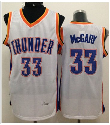 Revolution 30 Oklahoma City Thunder #33 Mitch McGary White Stitched NBA Jersey