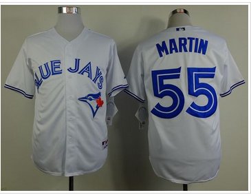 Toronto Blue Jays #55 Russell Martin White Stitched Baseball Jersey