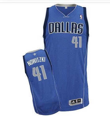 Revolution 30 Mavericks #41 Dirk Nowitzki Blue Stitched NBA Jersey
