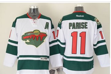 Minnesota Wild #11 Zach Parise White Stitched NHL Jersey