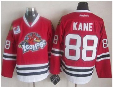 Chicago Blackhawks #88 Patrick Kane Red Ice Hogs Stitched NHL Jersey