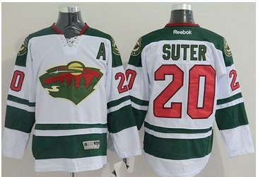 Minnesota Wild #20 Ryan Suter White Stitched NHL Jersey