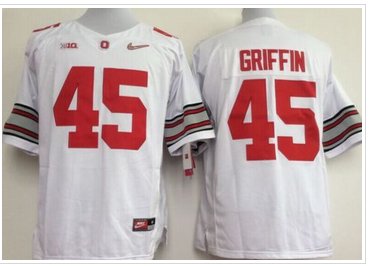 Ohio State Buckeyes #45 Archie Griffin White Limited Stitched NCAA Jersey