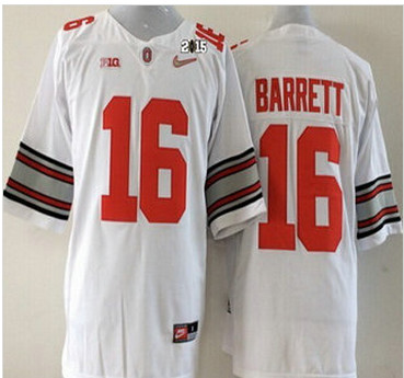 Ohio State Buckeyes Jersey 16 J.T. Barrett 2015 Playoff Rose Bowl Special Event Diamond Quest White 2015 BCS Patch Jerseys Ohio State Buckeyes Jersey 16 J.T. Barrett 2015 Playoff Rose Bowl Special Event Diamond Quest White 2015 BCS Patch Jerseys