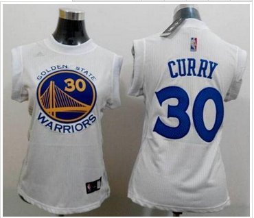 Women Warriors #30 Stephen Curry White Stitched NBA Jersey
