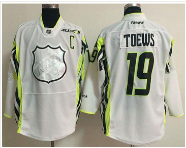 Chicago Blackhawks #19 Jonathan Toews White 2015 All Star Stitched NHL Jersey