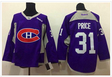 Montreal Canadiens #31 Carey Price Purple Practice Stitched NHL Jersey Montreal Canadiens #31 Carey Price Purple Practice Stitched NHL Jersey