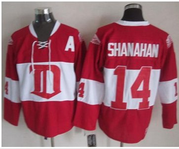 Detroit Red Wings #14 Brendan Shanahan Red Winter Classic CCM Throwback Stitched NHL Jersey