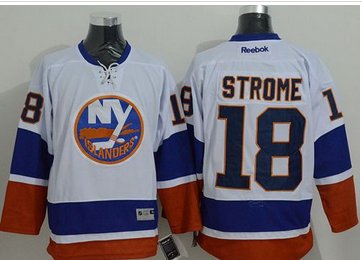 New York Islanders #18 Ryan Strome White Stitched NHL Jersey